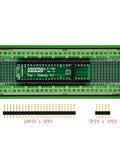 Pro Grade Industrial Terminal Block Breakout Board For Microcontrollers On DIN Rail Mount with 112 DIY Solder Pads