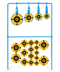 Beefy 3/8 Inch Auto Reset Spinner Target For Centerfire Handguns Up To.44 Magnum Outdoor Steel Target in bright yellow finish