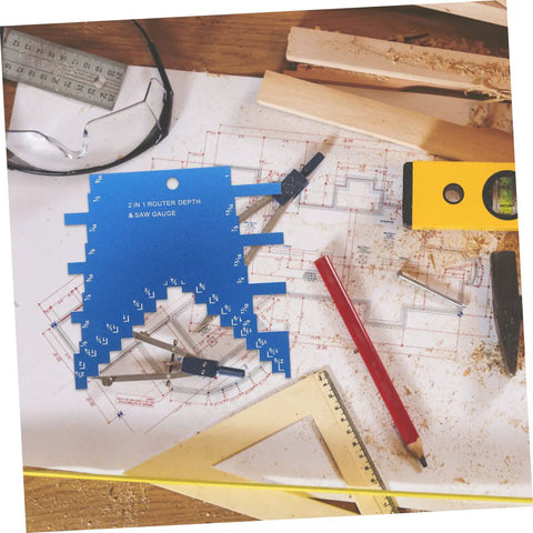 Table Saw Setup Blocks And Depth Gauge Aluminum Alloy Woodworking Small Square For Blade Height And Cutter Depth Crosscut Sled Guide Router Table Accessory You Can Rely On on workbench with tools and plans