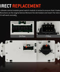 Plug And Play Climate Control Module And AC Panel For 2003 2007 GM Trucks And SUVs; back view showing 24 and 7 pin connectors