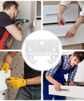 Slick White Plastic Drawer Track Guide Kit Packing 10 Pieces With Badass Durability And Hella Smooth Gliding Motion installation process.