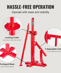 Manual Tire Changer And Bead Breaker Set For 8 To 16 Inch Tires Portable Hand Mount Tool features locking collar, adjustable holes, X-shaped base.