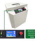 Close-up of Fully Automatic Solder Paste Cream Mixer For Tin Paste And Cream Centrifugal Agitator Mixer With Adjustable Timer