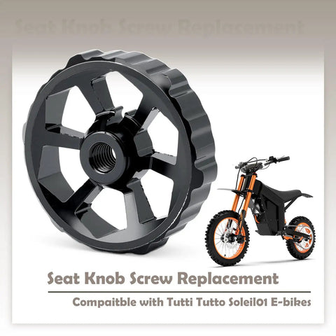 Seat Knob Screw Replacement For Tutti Tutto Soleil01 Ebike next to e-bike image