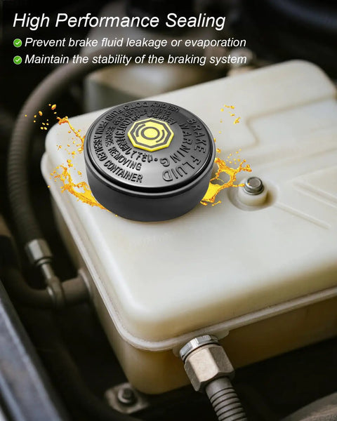 Toyota Brake Master Cylinder Fluid Reservoir Cap Replacement With Beefed-Up Leak-Proof Seal on brake fluid reservoir