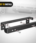 Universal Flip Up License Plate Frame For 10 Inch Hawse Fairlead Mount Fits Most Off Road Vehicles And Pickup Trucks Compatible With Jeep Ford Dodge Chevy GMC Nissan Toyota Ram And More Built Tough With Aluminum Construction. Exploded view with mounting hardware