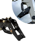 Beefy Universal Backhoe Thumb Excavator Attachment For Three Point Two Five Inch Boom Width Bolt On Heavy Duty Steel Black