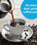 Coffee Equipment Cleaner For Espresso Machines And All Purpose Brew Gear Removes Oils And Mineral Buildup From Glass Plastic And Stainless Steel 1 Oz 48 Count Ensures Peak Flavor In Every Cup And Keeps Your Coffee Gear Fresh, coffee pot cleaning image
