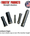 300 AAC Blackout Headspace Gauge Set Go and No-Go for Rifle Chambers, Precision Machined Steel Gauges with 0.00015 inch tolerance, ISO 9001 Certified, Go-To DIY Gunsmithing Tool for Accurate Chamber Length Checks, Forster headspace gauges