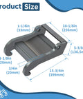 X Change Coupler Bracket Quick Attach For Bobcat E Series And Old Style Quick Attach Mini Excavator Bucket Mounting Accessory dimensions shown