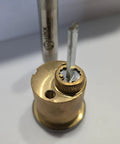 Hollow Stainless Steel Lock Cylinder Cap Removal Tool For Easy Disassembly Rekeying And Maintenance Of Locks with brass cylinder detail