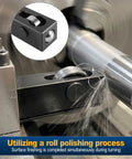 Insanely Smooth Mini Lathe Burnishing Tool For Traditional And CNC Lathes Roll Forming Polisher in operation polishing metal.