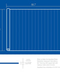 Heavy Duty Waterproof Membrane Roll Killer Moisture Barrier For Showers Bathrooms And Kitchens measures 6 feet wide by 66.7 feet long.