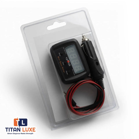 Mini Bass Meter Version 2 Compact Standalone Subwoofer Sound Pressure Meter With Voltage Measurement For Car Audio Bass Testing Tool 10 Hz To 120 Hz Range And 110 dB To 185 dB Measurement For Precise Bass Tuning On The Go, boxed with cable