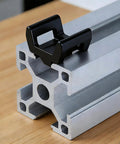 20 Pcs Series Cable Clips For European T Slot Aluminum Profiles And 3030 4040 Extrusions, black clip on aluminum profile
