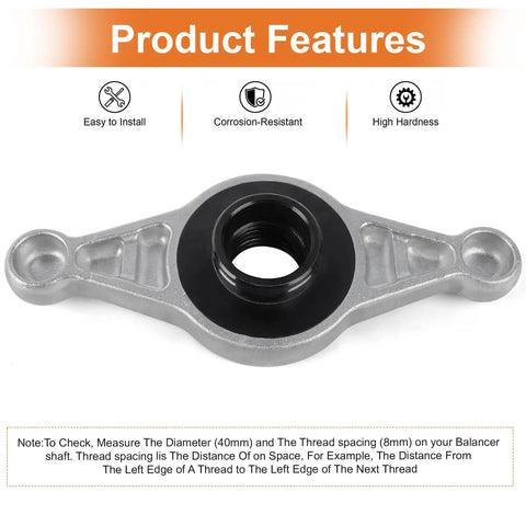 Pro Grade Wheel Balancer Hub Wing Nut 812103 For Hunter DSP Auto Tire Rigs showing corrosion-resistant material and black threaded design.