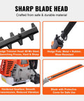 Five In One 26cc Gas Powered Two Stroke Garden Tool Kit with hedge trimmer, gearbox, and protective blade cover