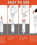 Instructions for using Deep Bolt Extractor Set 17 Piece One Half Inch Drive 85mm Reach Cr Mo Steel Spiral Socket Set