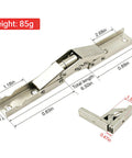 Hidden Cabinet Door Hinges 90 Degree Invisible Folding Hinge 4 Pack With No Visible Hardware For Flush Mount Doors Easy Install