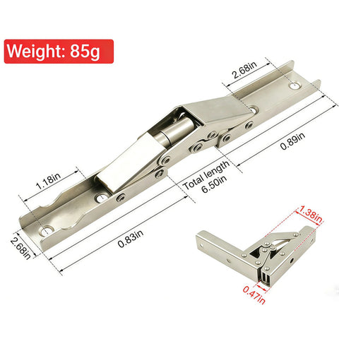 Hidden Cabinet Door Hinges 90 Degree Invisible Folding Hinge 4 Pack With No Visible Hardware For Flush Mount Doors Easy Install