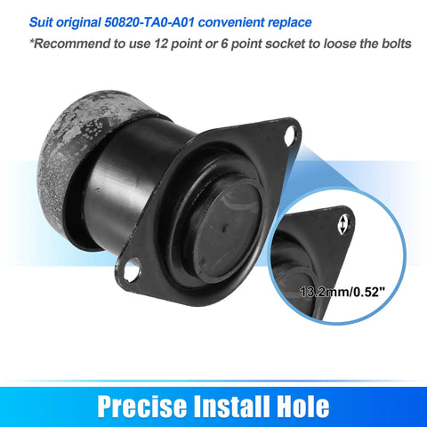 Straight Shot Engine Motor Mount For Honda Accord And Crosstour 2008 To 2012 Sweet Ride Built Tough close-up view with precise install hole detail.