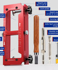 Upgraded Aluminum Alloy Door Hinge Jig Kit For Router Pro Grade Mortise Template With Adjustable Fit For Door Hinges