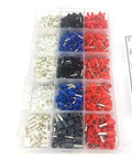 Get This Epic 1530 Pcs Bootlace Ferrules Kit With Uninsulated Butt Connectors For 22 To 12 AWG Copper Wire Crimping Terminals Made To Fit Heavy Duty Tasks, assorted ferrules in organizer