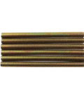 Six Sets Solid Half Moon Three In One Connector Bolts Kit For Large Countertop Furniture And Bed Frame Hardware Includes 8x100mm Bolts 26x14 Washers M8 Nuts And Thread Pitch 1.25 showing threaded bolts