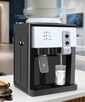 Top Loading Hot And Cold Desktop Water Dispenser With 500W Heating And 75W Cooling Delivers 1.32 Gal Per Hour Hot Water 110V US Plug White Water Cooler For Home Office And Desk Setup on countertop