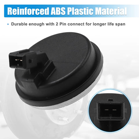 Rear Hub Bearing ABS Speed Sensor Direct Fit For Hyundai Veloster Elantra GT And Kia Forte 2019 2023 Rear Left Or Right Side Fits Hyundai Ioniq Electric 2017 2020 5 Door OEM 58980F0000 Black, close-up view with 2-pin connector