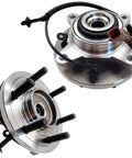 Front Wheel Bearing Hub Assembly 515177 6 Lug 4WD Fits 2018 2019 2020 Ford F150 Front Left Or Right Replacement Two Pack Bolt On ABS