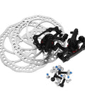 Fire Up Your Rig With This Mountain Bike Front And Rear Mechanical Disc Brake Kit Featuring Forged Aluminum Calipers and rotors.