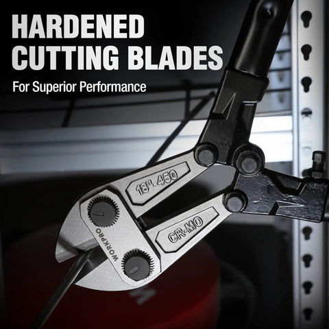 18 Inch Bolt Cutter With Bi Material Handle And Soft Rubber Grip, Drop Forged Chrome Molybdenum Steel Jaws cutting wire