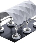 Magnetic Modular Structural Kit 4 for Engineering and Architecture Education with model of dome structure and connections