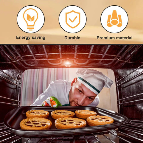 E14 Edison Fridge Bulbs Featuring Retro Tungsten Filament Emit A Legit Warm Yellow Glow Perfect For Microwave Ovens And Wine Coolers This Solid 15 Watt 3 Pack Adds Fire To Your Kitchen Appliances Daily in a baking oven with pastries.