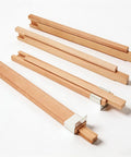 8 Pack Beech Wood Drawer Slides 16 Inch Center Mount Guide Tracks with metal glide for dresser drawers and desk cabinets