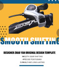 Right Thumb Trigger Shifter For 7 Speed Bikes, SL-TX50-7R Gear Lever attached on bike handlebar, featuring smooth shifting