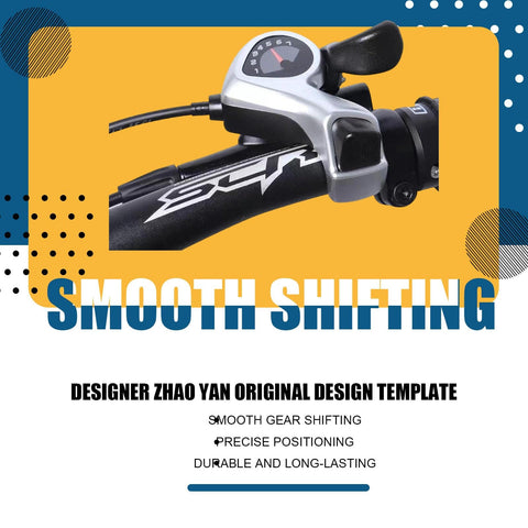 Right Thumb Trigger Shifter For 7 Speed Bikes, SL-TX50-7R Gear Lever attached on bike handlebar, featuring smooth shifting