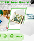 Ultra Thick Foam Sheets 110 Pack 12 By 12 Inch Flat Cushions For Moving Storage and Shipping shown protecting items