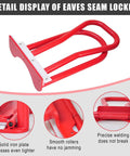 Pro Grade Roof Eaves Seam Bender For Standing Seam Metal Roofing, Converts 90 Degree Edges To 180 Degree Hem, detail view