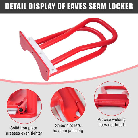 Pro Grade Roof Eaves Seam Bender For Standing Seam Metal Roofing, Converts 90 Degree Edges To 180 Degree Hem, detail view