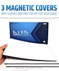 Magnetic Vent Covers 3 Pack Upgraded Design That Wont Fall Off For Floor Wall And Ceiling Registers Width 7.25 To 8 Inches