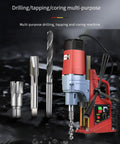 Heavy Duty Magnetic Drill Press 1350W Power, 600 RPM Forward and Reverse Tapping, Electric Drilling Machine for Home Improvement and accessories.