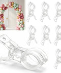 Super Cool 10 Pack Clear Spring Balloon Arch Clips That Grip Tight For Your Birthday Wedding Or Photo Studio Decor Setup Without Messing Up The Look!, clear plastic clips for balloon arch setup