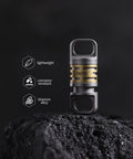 Quick Release Titanium Keychain With 2 To 28mm Rings, Swivel Heavy Duty Key Ring for Home and Car Keys, shown on black rock