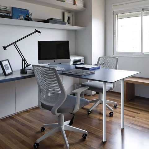 28 Inch Adjustable Metal Furniture Leg Set White For Coffee Tables Desks Benches And Countertops 4 Pack With Mounting Plates And Screws Built Tough For Heavy Duty Support in modern office setup.