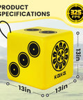 Six Sided Waterproof Archery Target Block For 70 Lb Bows Portable Compound Bow Target with handle and 13in dimensions