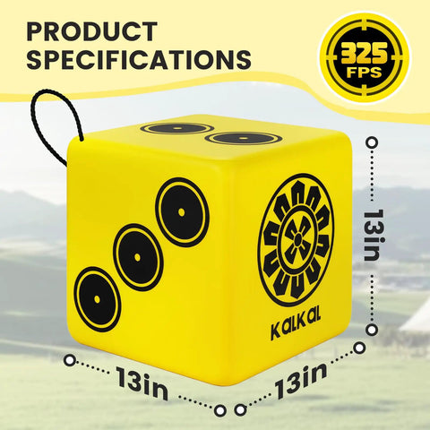 Six Sided Waterproof Archery Target Block For 70 Lb Bows Portable Compound Bow Target with handle and 13in dimensions