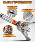 Side view of THINKWORK grease gun coupler set with 90° adaptor, 1/8 in NPT fitting, metal body and locking lever.