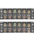 2 Pack 60A 600V Terminal Strip With Clear Cover Dual Row Screw Clamp Wire Terminal Block on white background.